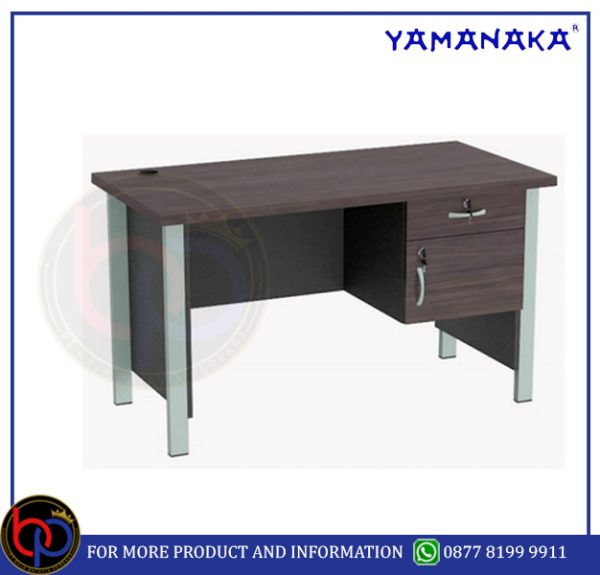 MEJA KERJA 1/2 BIRO 1 LACI & 1 LOKER YAMANAKA YM-51