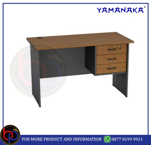 YAMANAKA + LOGO MEJA KERJA 1/2 BIRO 3 LACI YAMANAKA YV-31