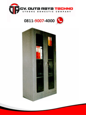 BROTHER LEMARI ARSIP TINGGI 2 PINTU AYUN KACA BROTHER B-204G