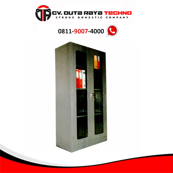 BROTHER LEMARI ARSIP TINGGI 2 PINTU AYUN KACA BROTHER B-204G