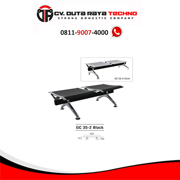 gc 35-2 Kursi Tunggu Publik Gresco GC 35-2 Black