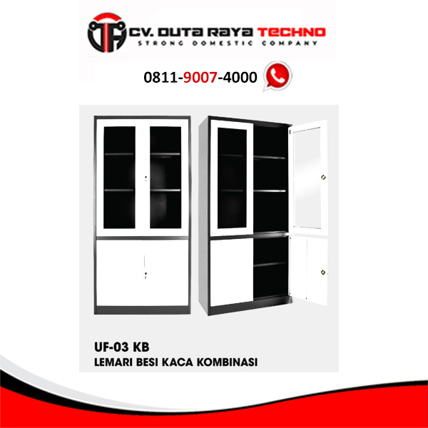 UF-03 KB UNO LEMARI BESI KACA KOMBINASI UNO UF-03 KB