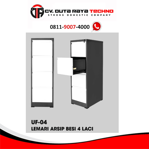 UF-04 UNO LEMARI ARSIP BESI 4 LACI UNO UF-04