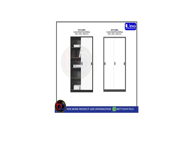 UNO LEMARI BESI PINTU GESER (SLIDING) UNO UF-01 MSL