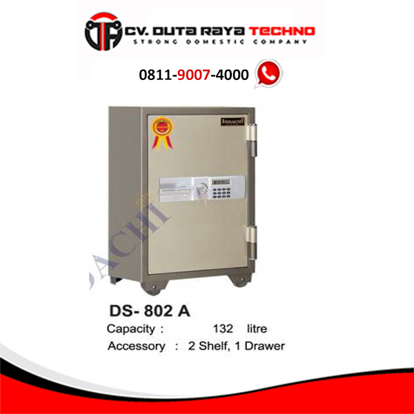 DS 802 A INDACHI BRANKAS TAHAN API FIRE RESISTANT SAFE, DIGITAL WITH ALARM INDACHI DS 802 A