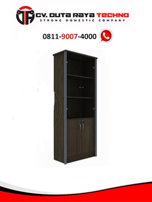 ORBITREND LEMARI ARSIP KANTOR SERBAGUNA PINTU KACA TINGGI 180 CM ORBITREND OSR 1080