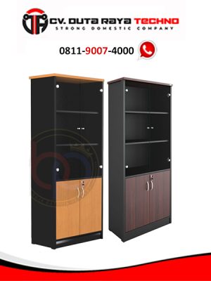 ORBITREND LEMARI ARSIP KANTOR SERBAGUNA PINTU KACA TINGGI 180 CM ORBITREND NSR 1080