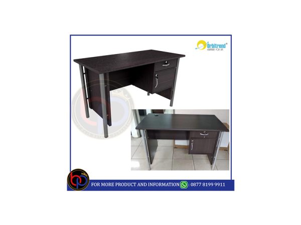 GST1061 ORBITREND OFFICE TABLE MEJA TULIS KERJA KANTOR 1/2 (SETENGAH) BIRO DENGAN LACI DAN LUBANG KABEL ORBITREND GST 1061