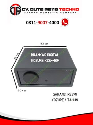 KOZURE BRANKAS KECIL DIGITAL SAFE DEPOSIT CASH BOX SIDIK JARI / PIN KOZURE KSB-43F