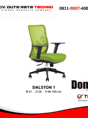 DALSTON 1 KURSI KERJA STAFF SEKERTARIS KANTOR MESH JARING KAKI NYLON DONATI DALSTON 1