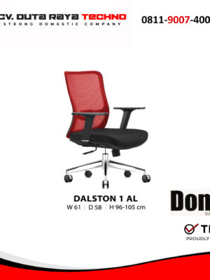 DALSTON 1 AL KURSI KERJA STAFF SEKERTARIS KANTOR MESH JARING KAKI ALUMUNIUM DONATI DALSTON 1 AL