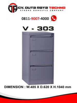 FILLING CABINET V-303 FILING CABINET LEMARI PENYIMPANAN BESI 3 LACI VIP V - 303