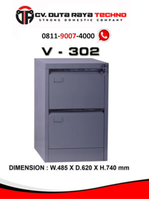 FILLING CAINET V-302 FILING CABINET LEMARI PENYIMPANAN BESI 2 LACI VIP V - 302