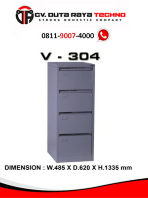Filling Cabinet VIP V-304 FILING CABINET LEMARI PENYIMPANAN BESI 4 LACI VIP V - 304
