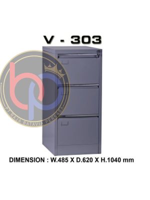 FILING CABINET LEMARI PENYIMPANAN BESI 3 LACI VIP V - 303