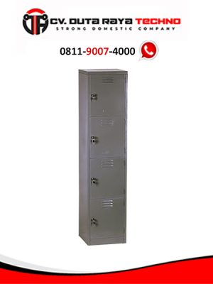 LEMARI LOKER/LOCKER BESI 4 PINTU DENGAN KUNCI VIP V - 404