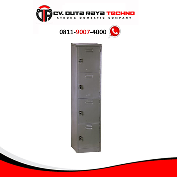 LEMARI LOKER/LOCKER BESI 4 PINTU DENGAN KUNCI VIP V - 404