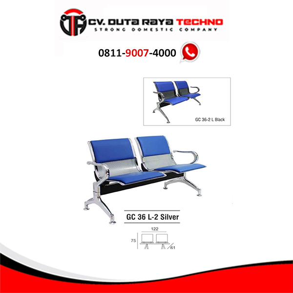 GC 36 L- 2 KURSI TUNGGU KANTOR GRESCO 36L-2