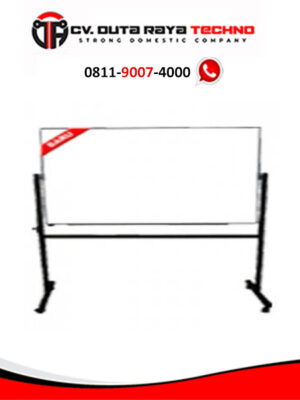 Papan Tulis (Whiteboard) Stand Single Face Sanko 60 x 120 cm