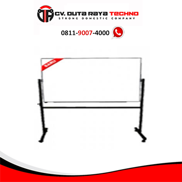 Papan Tulis (Whiteboard) Stand Single Face Sanko 60 x 120 cm