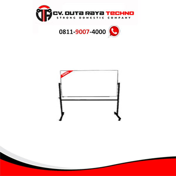 Papan Tulis (Whiteboard) Stand Single Face Sanko 90 x 180 cm